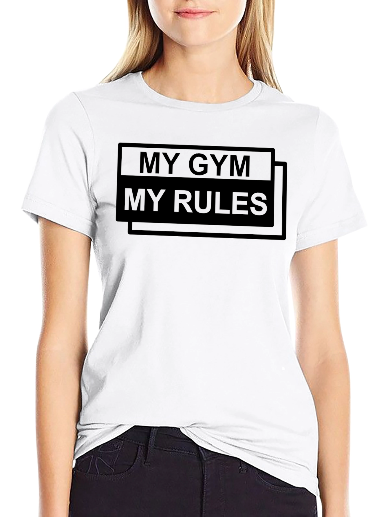 My Gym My Rules Black Graphic T-Shirt