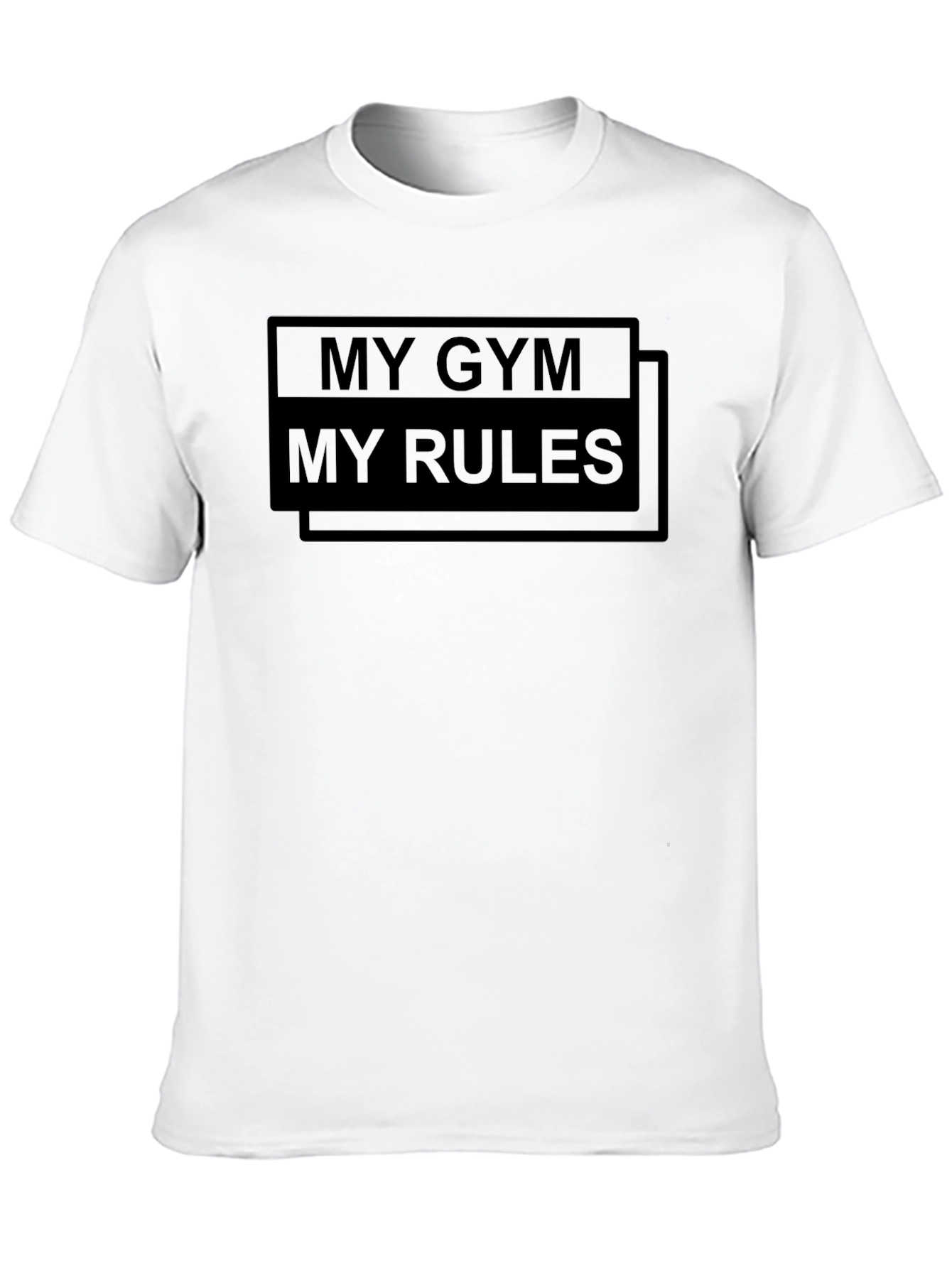 My Gym My Rules Black Graphic T-Shirt