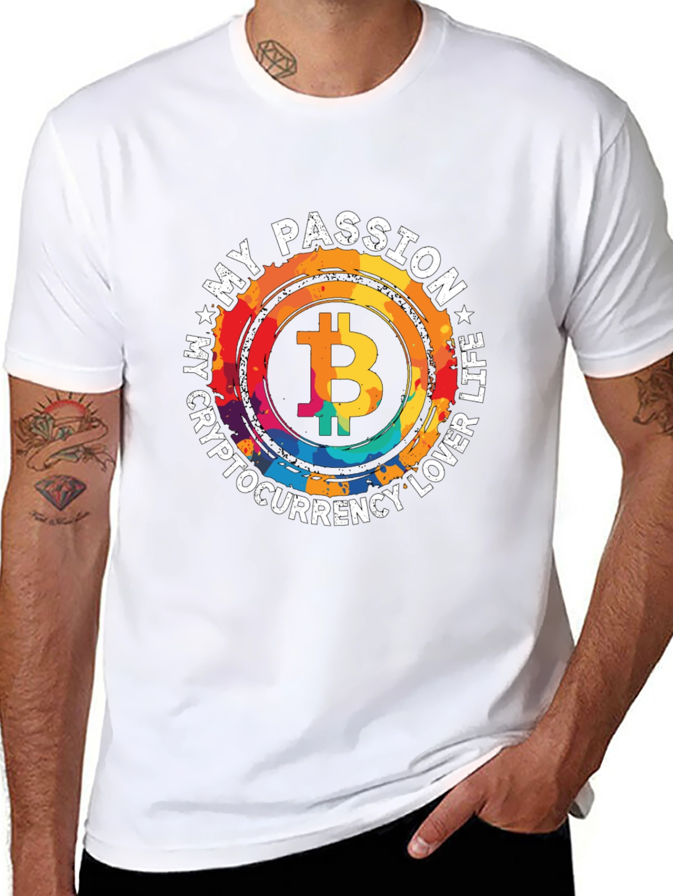 Bitcoin Passion Black T-Shirt Crypto Lover Life