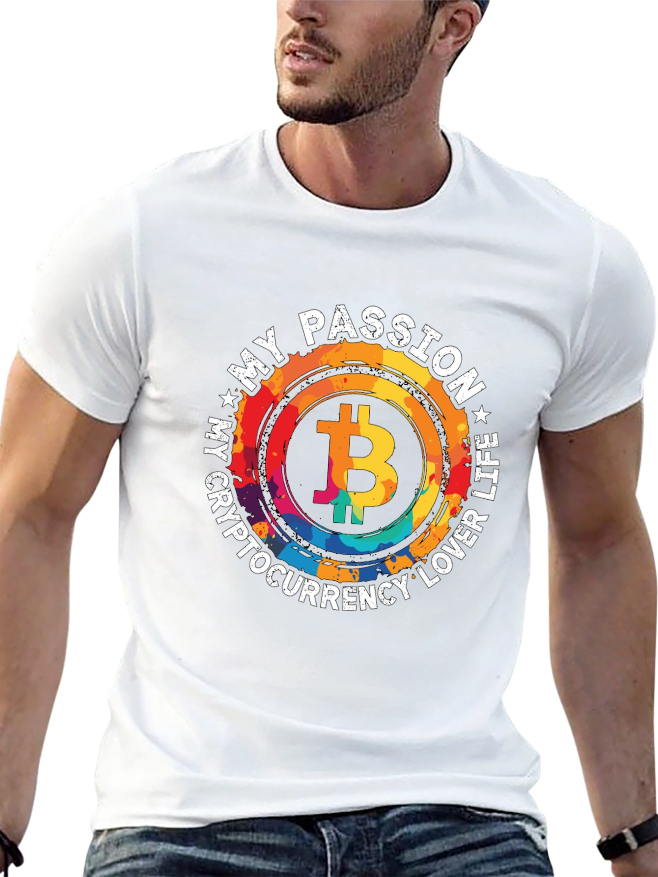 Bitcoin Passion Black T-Shirt Crypto Lover Life