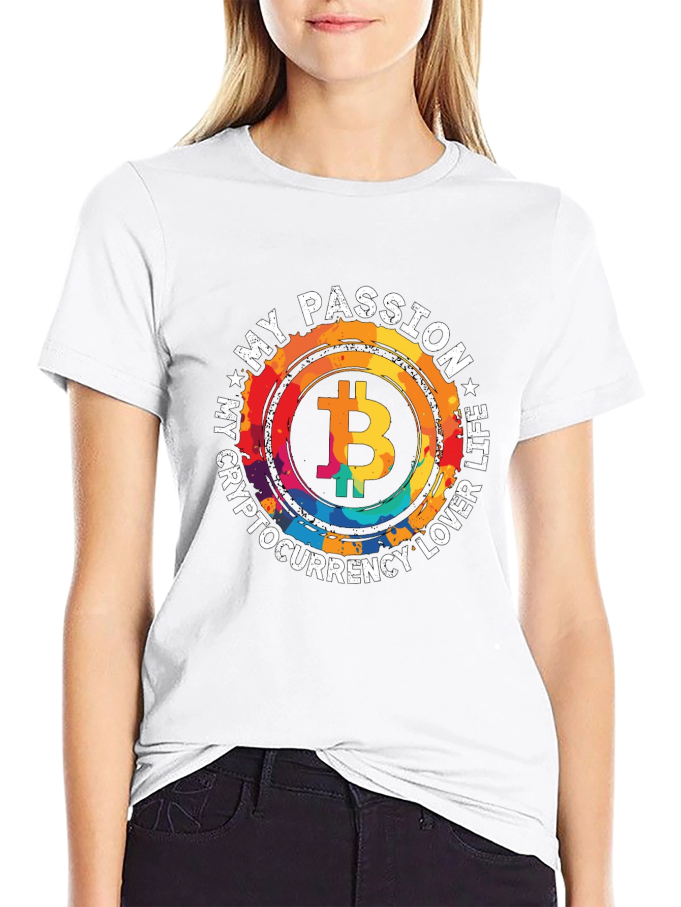 Bitcoin Passion Black T-Shirt Crypto Lover Life