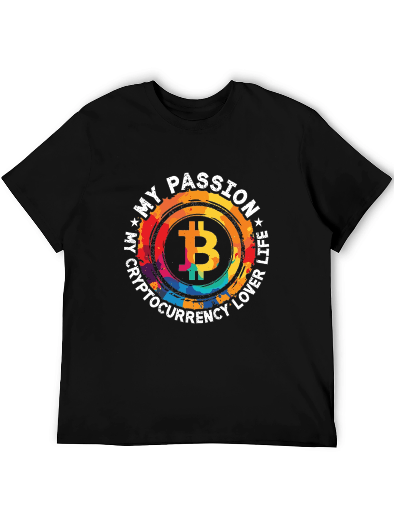Bitcoin Passion Black T-Shirt Crypto Lover Life