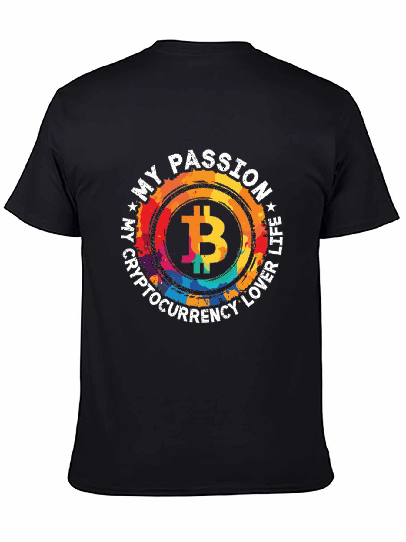 Bitcoin Passion Black T-Shirt Crypto Lover Life
