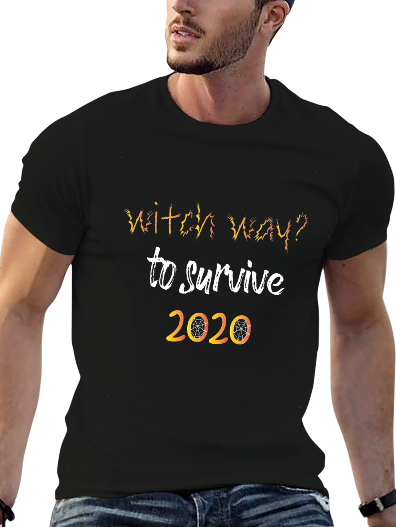 Witch Way To Survive 2020 Novelty T-Shirt