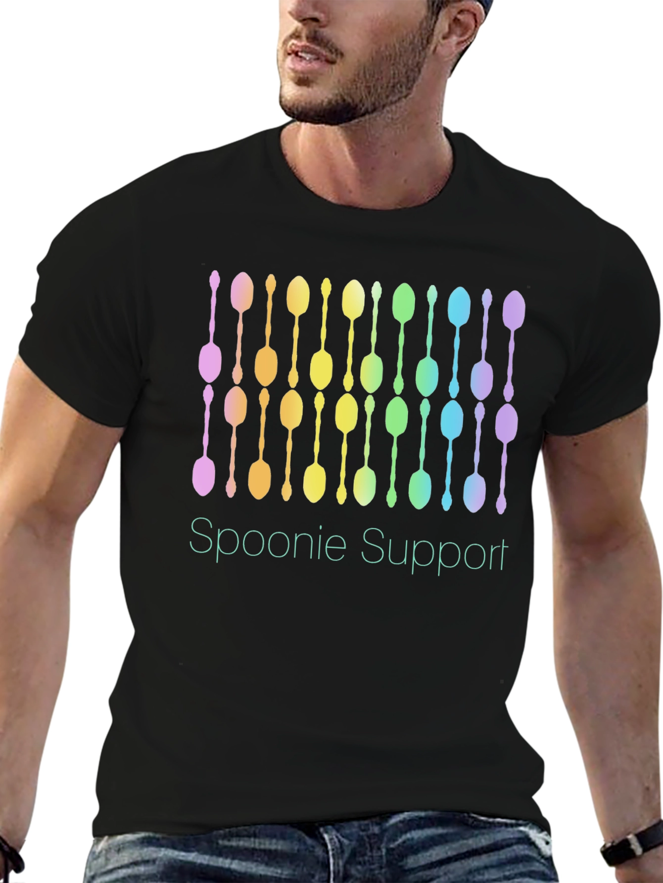 Spoonie Support Graphic T-Shirt - Chronic Illness Awareness