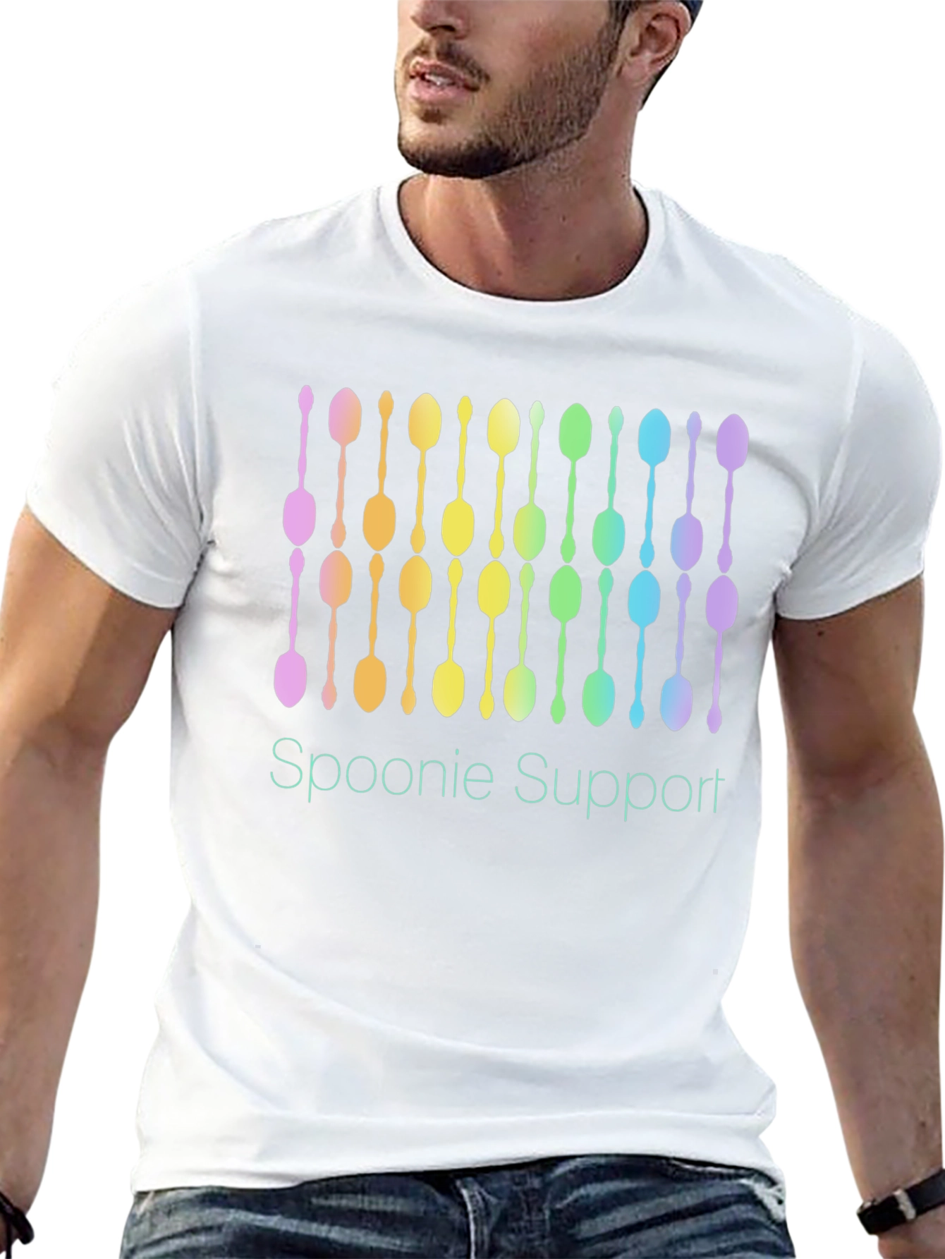 Spoonie Support Graphic T-Shirt - Chronic Illness Awareness