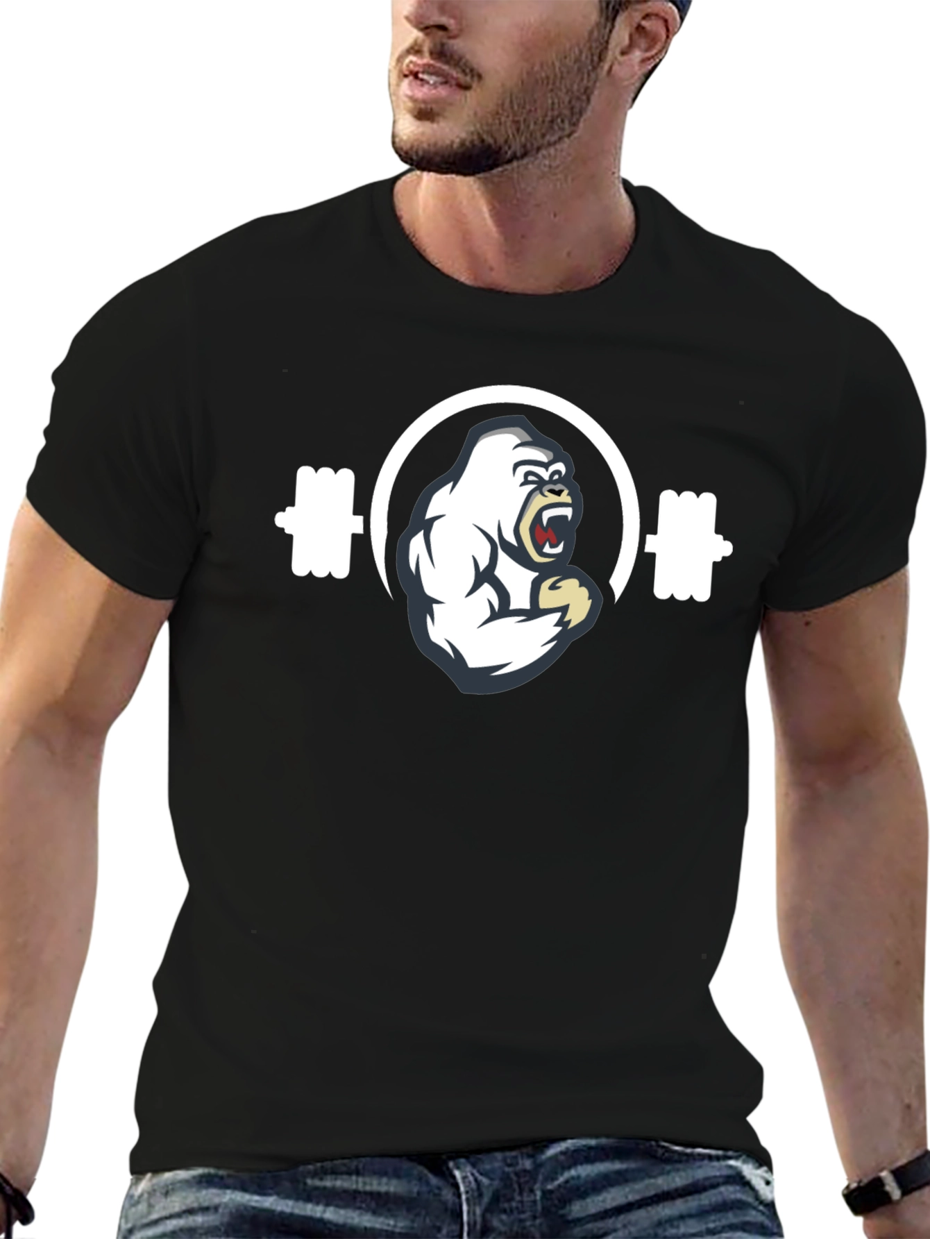 Gym Gorilla Black T-Shirt