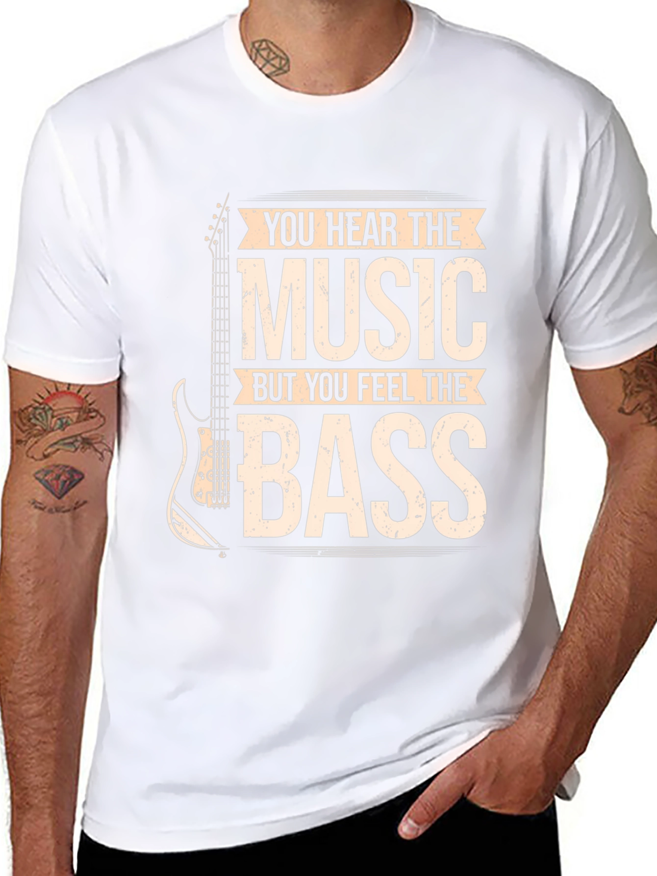 Music Lovers T-Shirt: Hear the Music Feel the Bass!