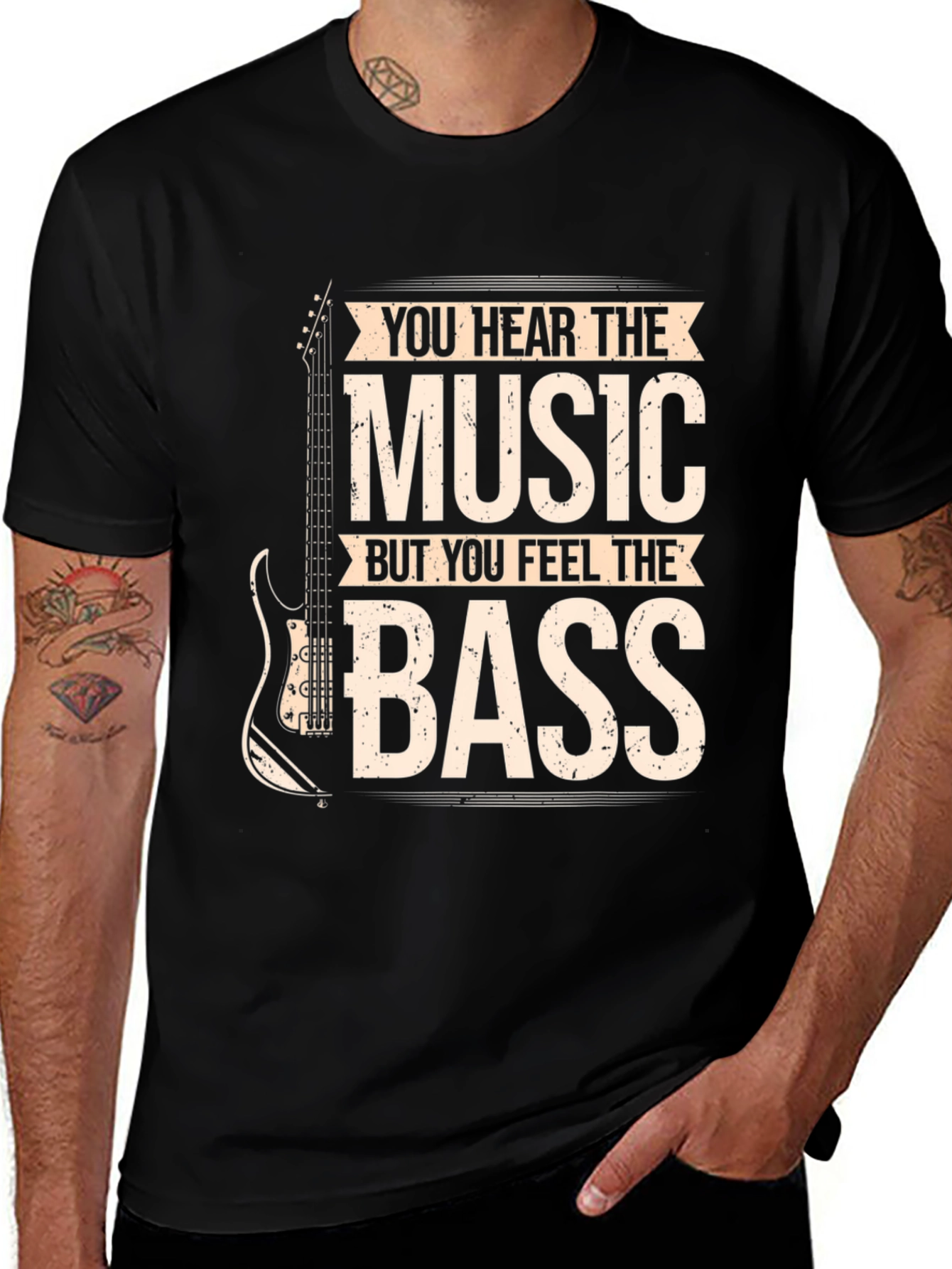 Music Lovers T-Shirt: Hear the Music Feel the Bass!