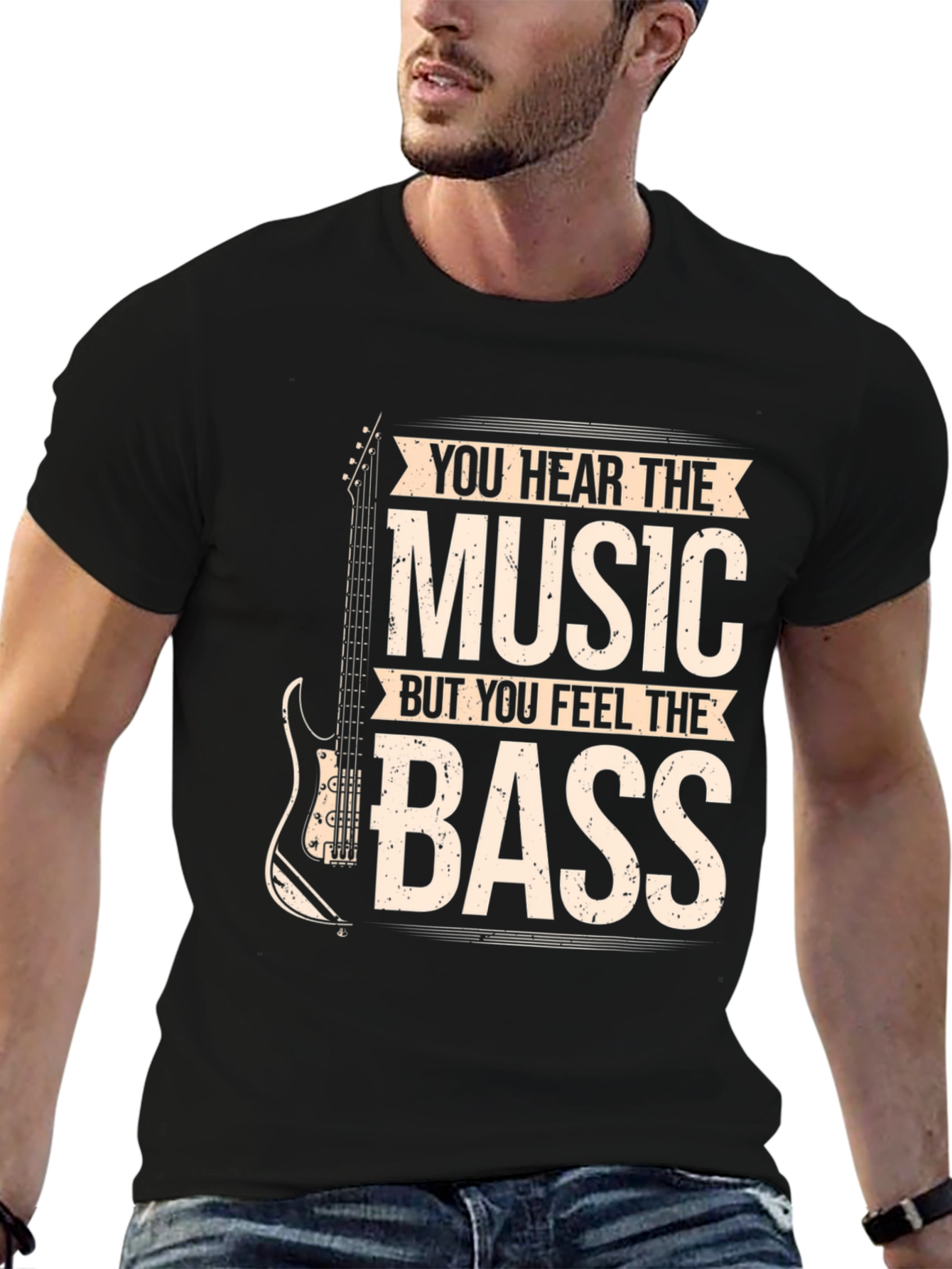 Music Lovers T-Shirt: Hear the Music Feel the Bass!