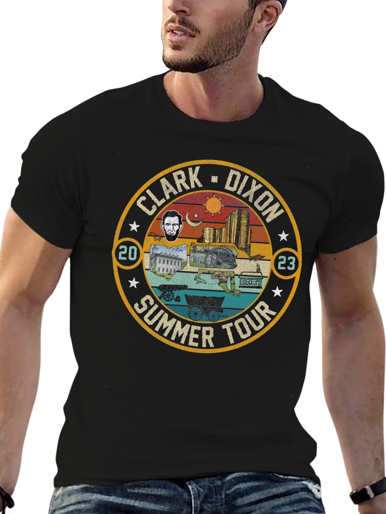 Clark Dixon Summer Tour Graphic T-Shirt