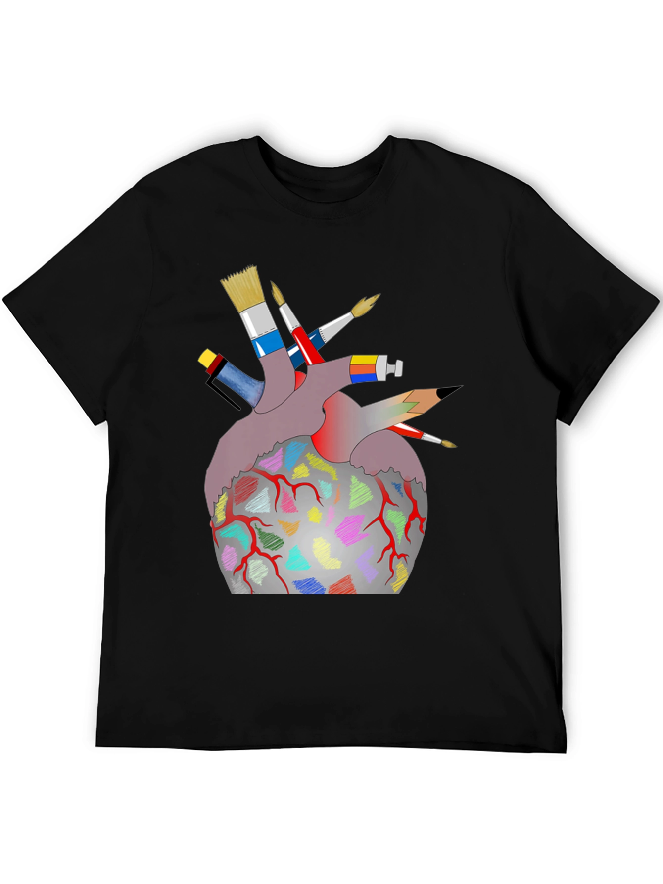 Artist Heart T-Shirt - Creative Graphic Tee