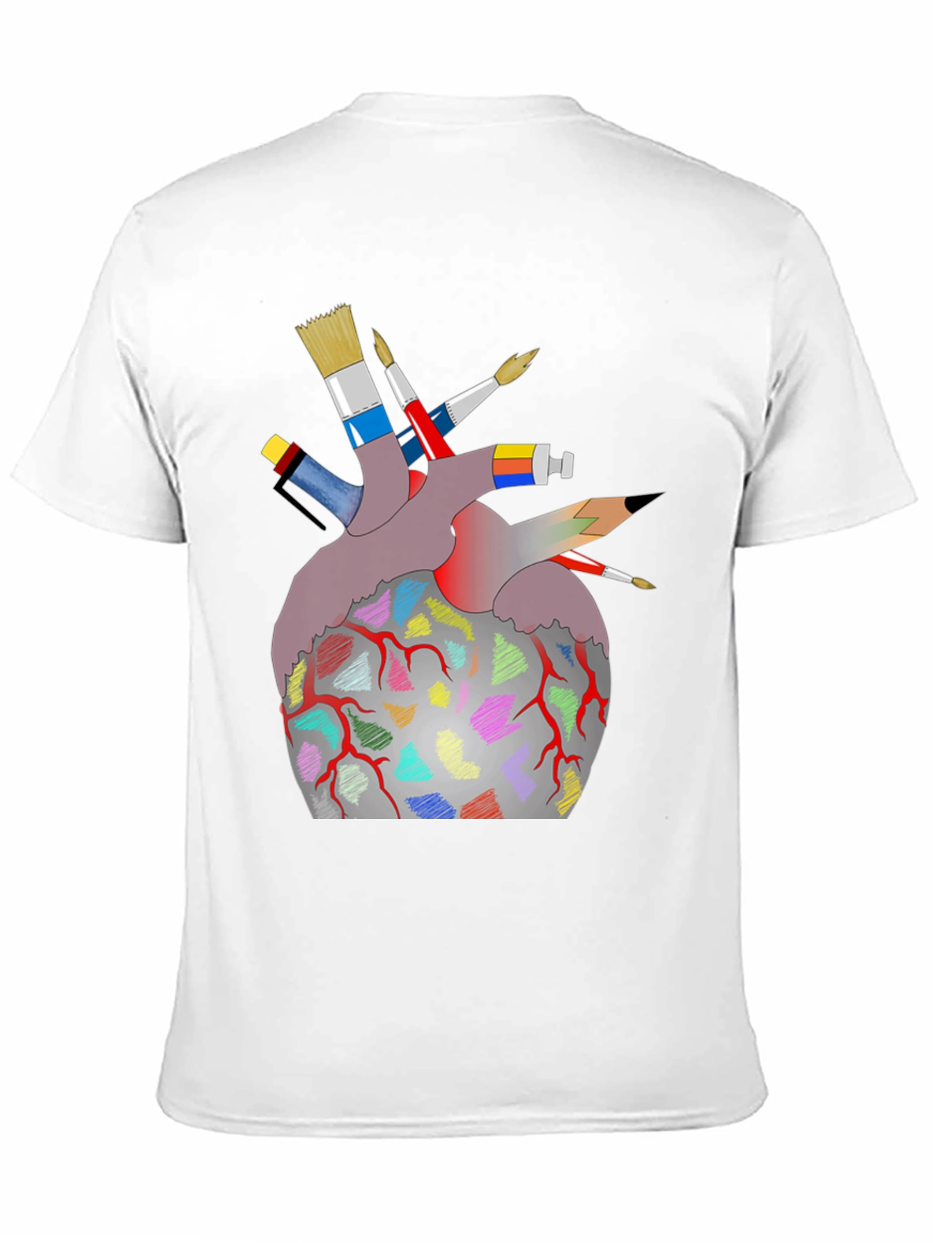 Artist Heart T-Shirt - Creative Graphic Tee