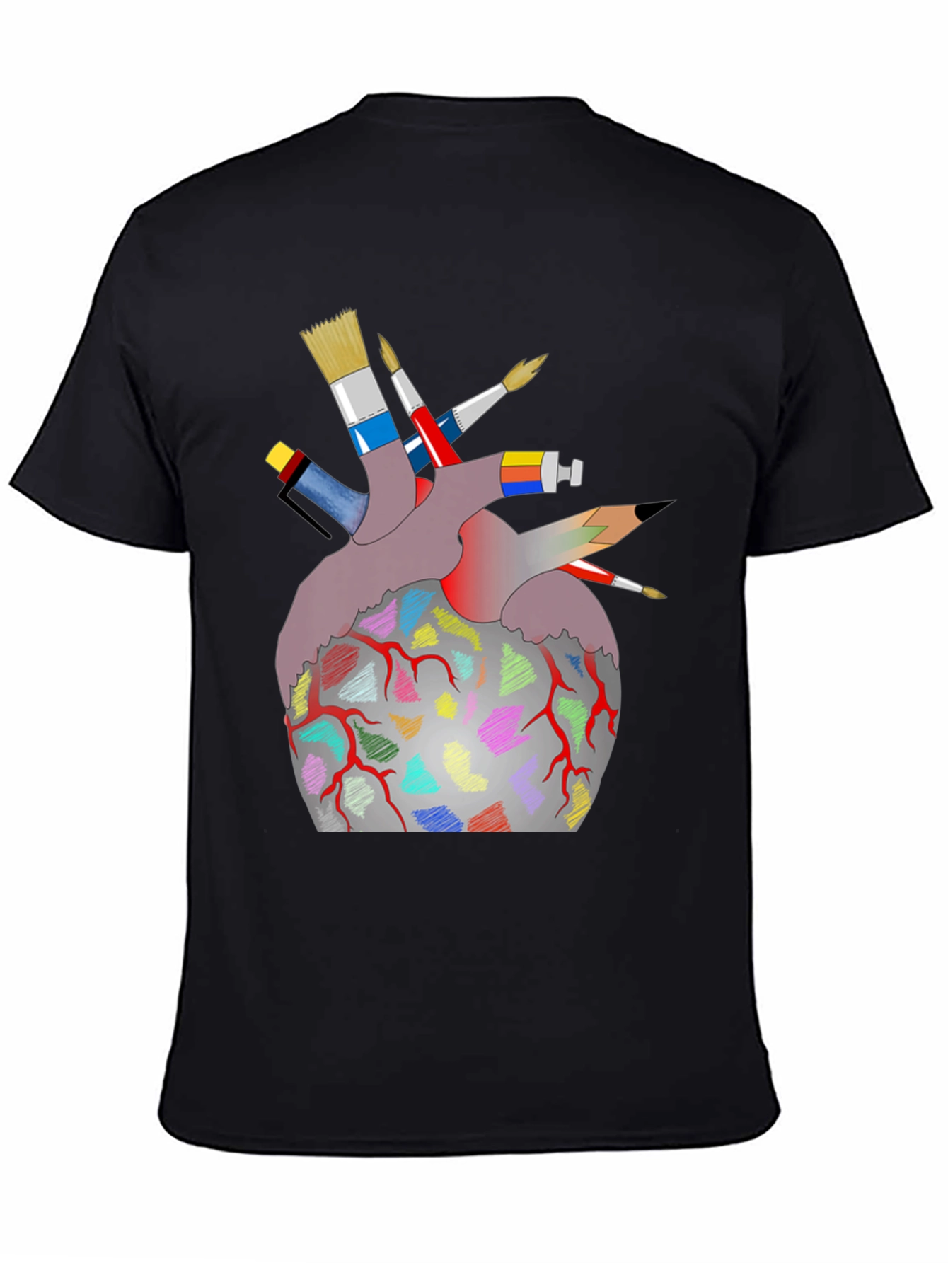 Artist Heart T-Shirt - Creative Graphic Tee