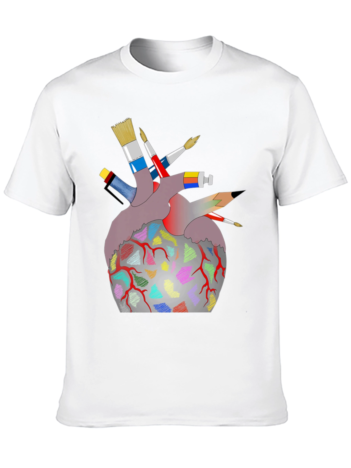 Artist Heart T-Shirt - Creative Graphic Tee