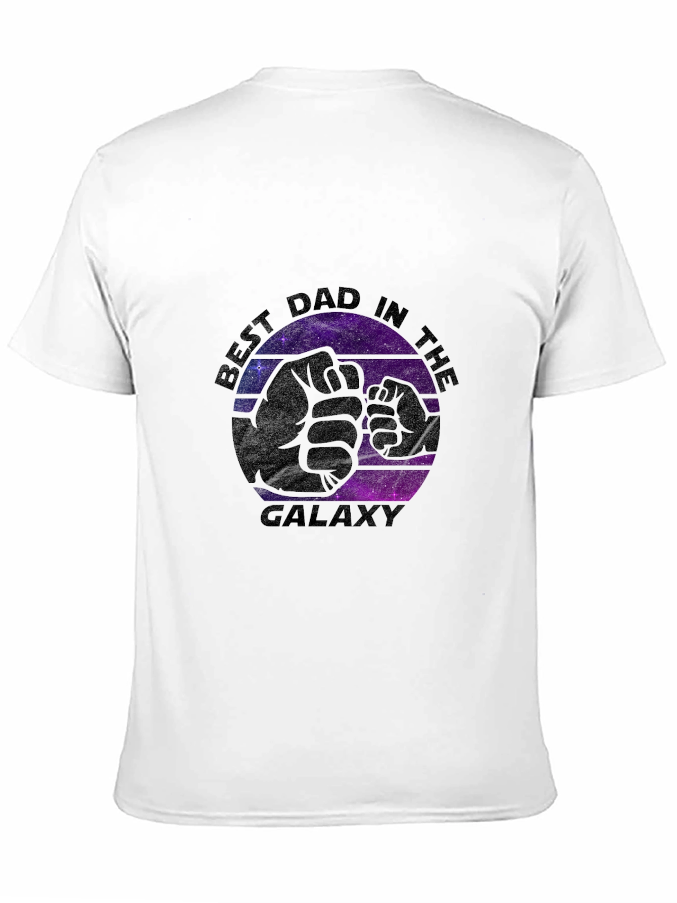 Best Dad in the Galaxy Black T-Shirt