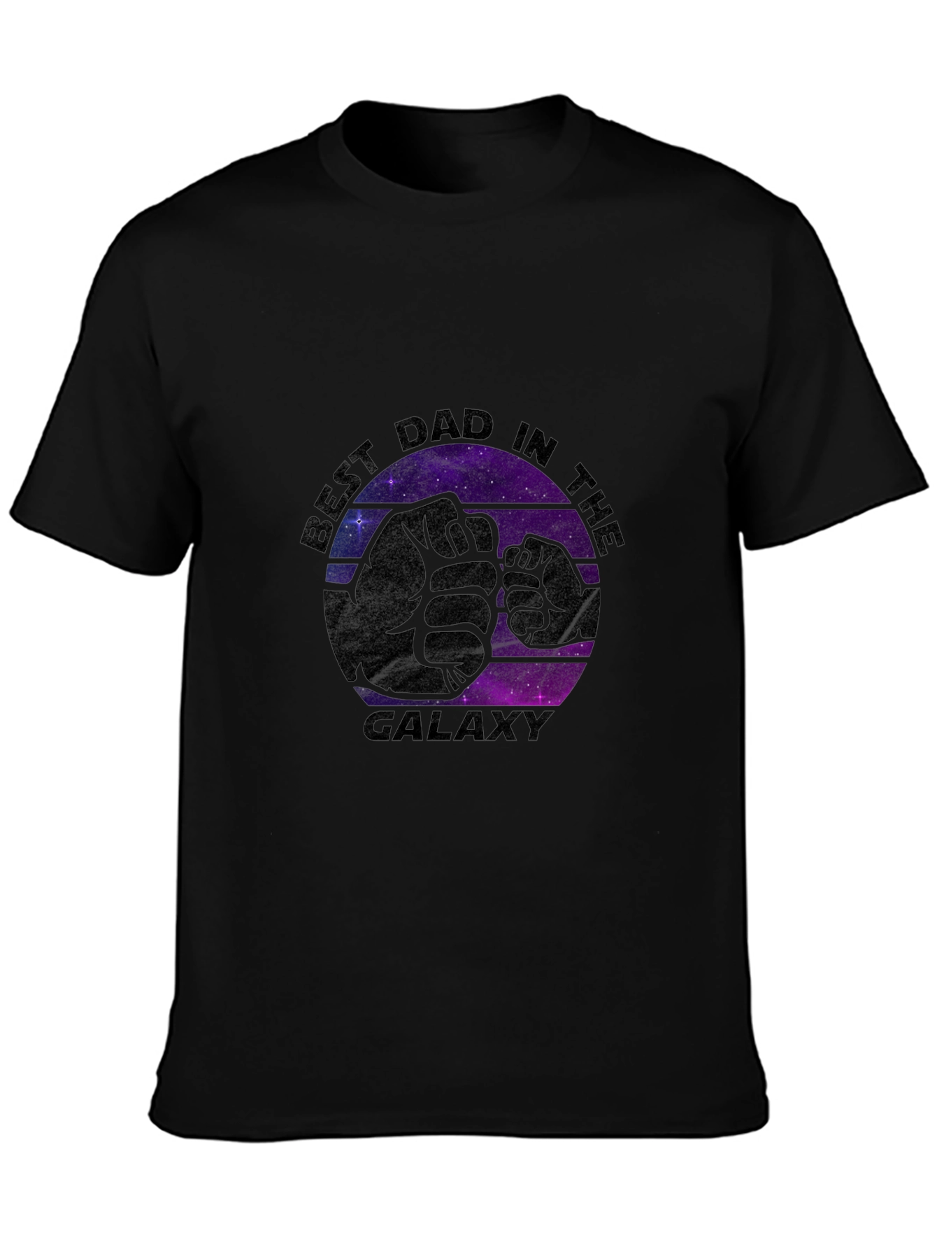 Best Dad in the Galaxy Black T-Shirt