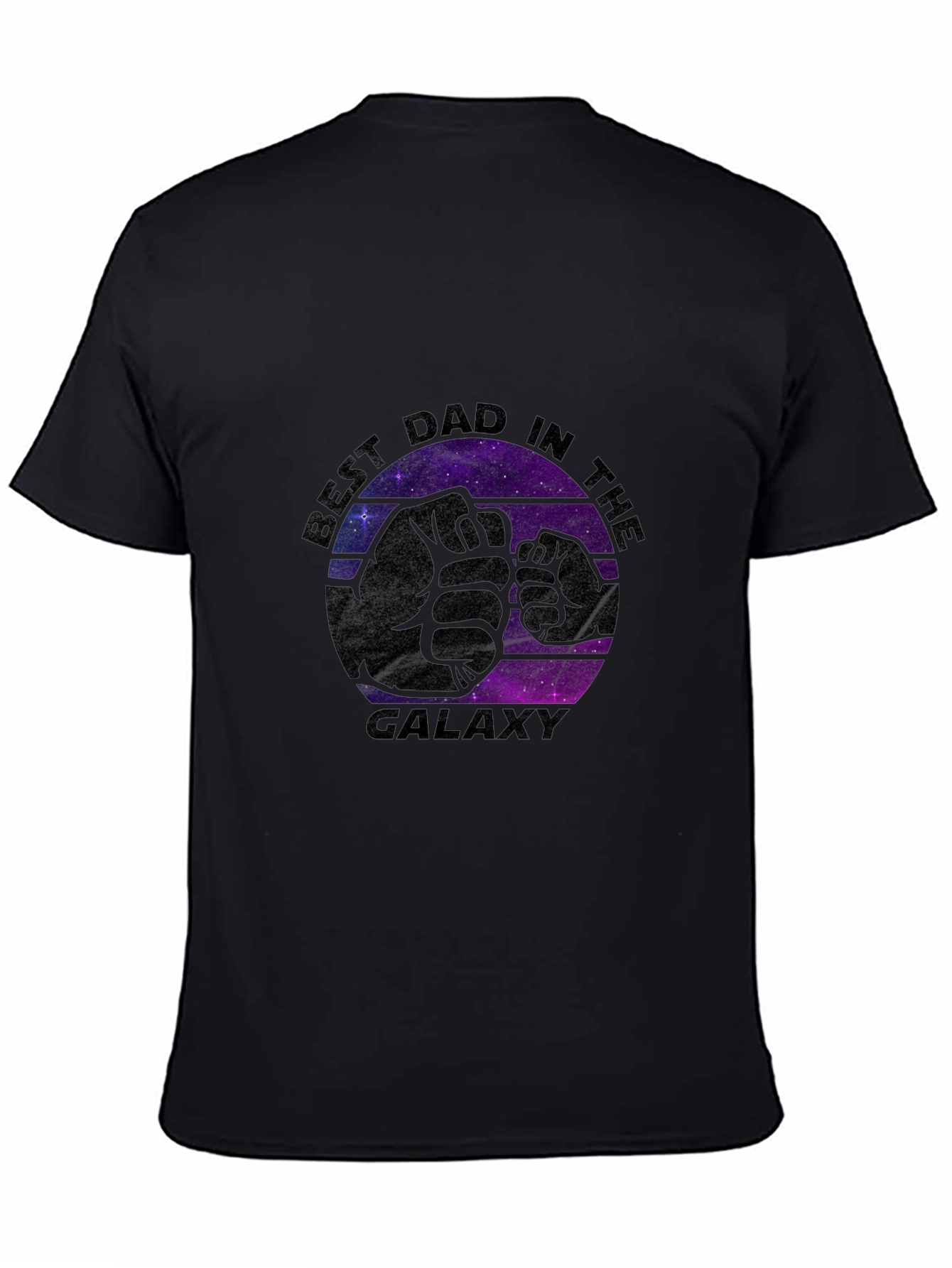 Best Dad in the Galaxy Black T-Shirt