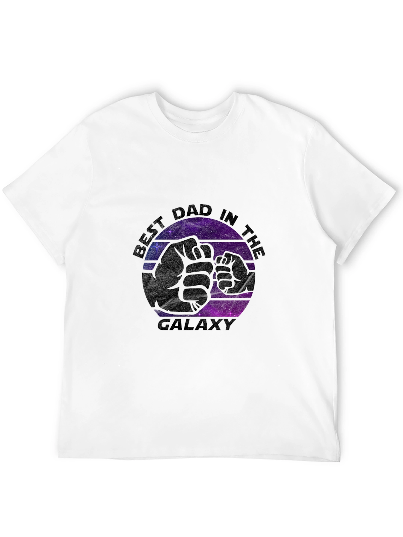 Best Dad in the Galaxy Black T-Shirt
