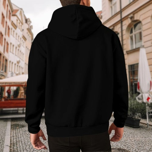 Surely Not Everybody Was Kung Fu Fighting" Graphic Hoodie - Unisex Retro Casual Pullover (Black & White)