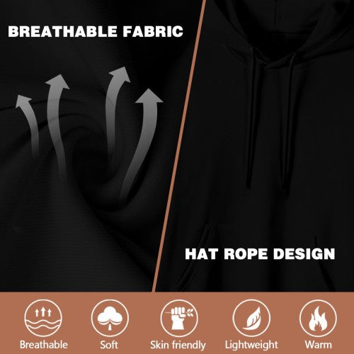 Surely Not Everybody Was Kung Fu Fighting" Graphic Hoodie - Unisex Retro Casual Pullover (Black & White)