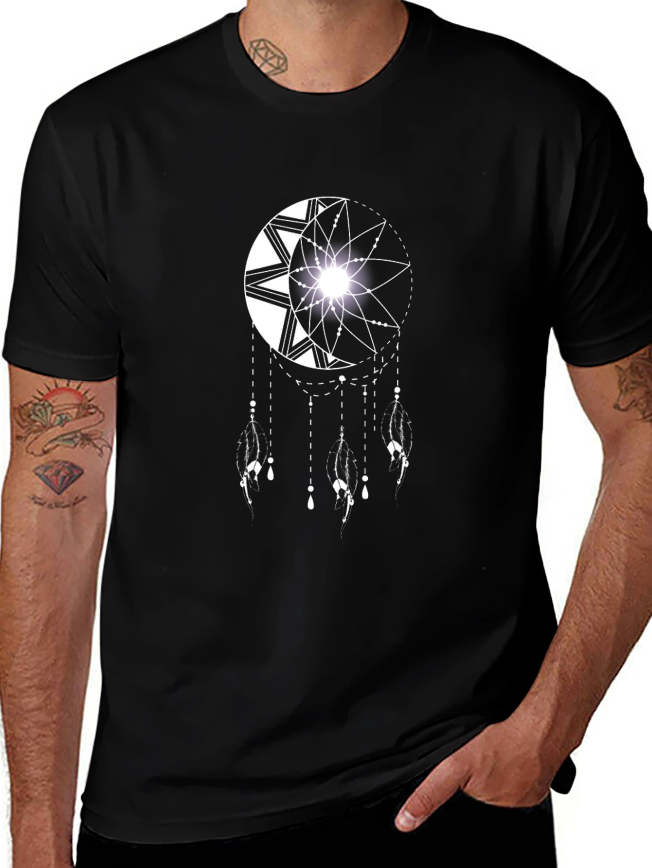 Dreamcatcher Graphic Black T-Shirt