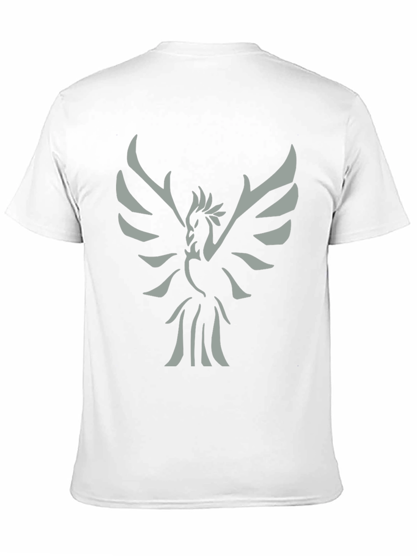 Phoenix Graphic Tee - Mens Black Cotton T-Shirt