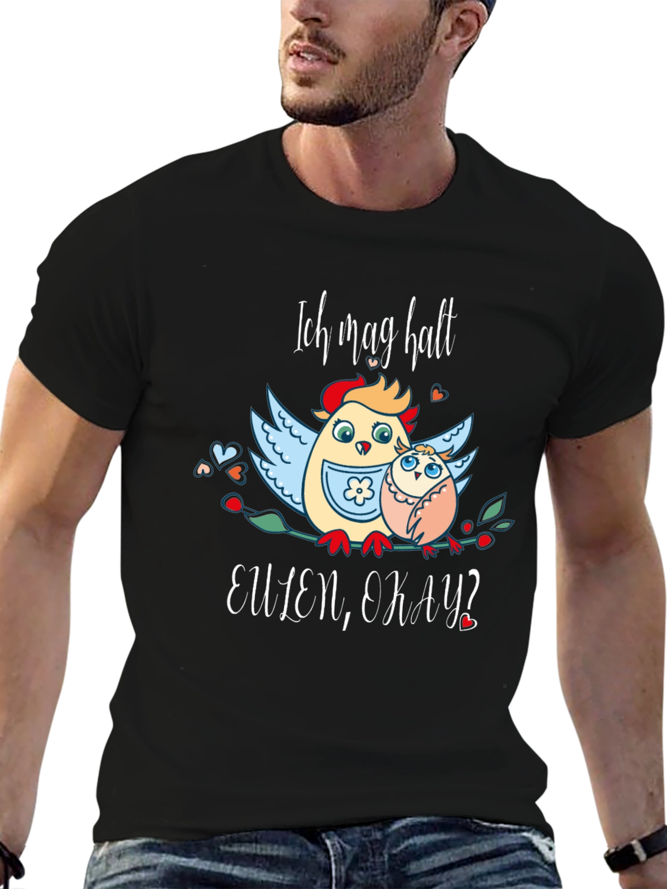 Ich Mag Halt Eulen Okay? Funny Owl T-Shirt