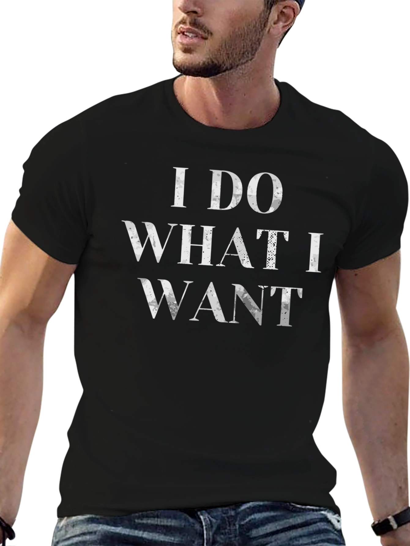 I Do What I Want Graphic T-Shirt - Black