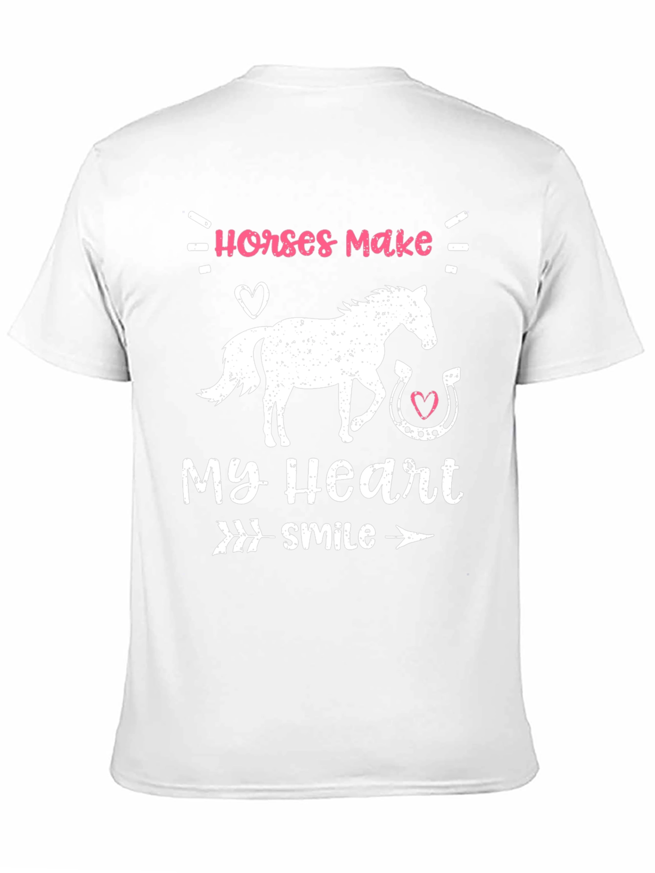 Horses Make My Heart Smile Graphic T-Shirt