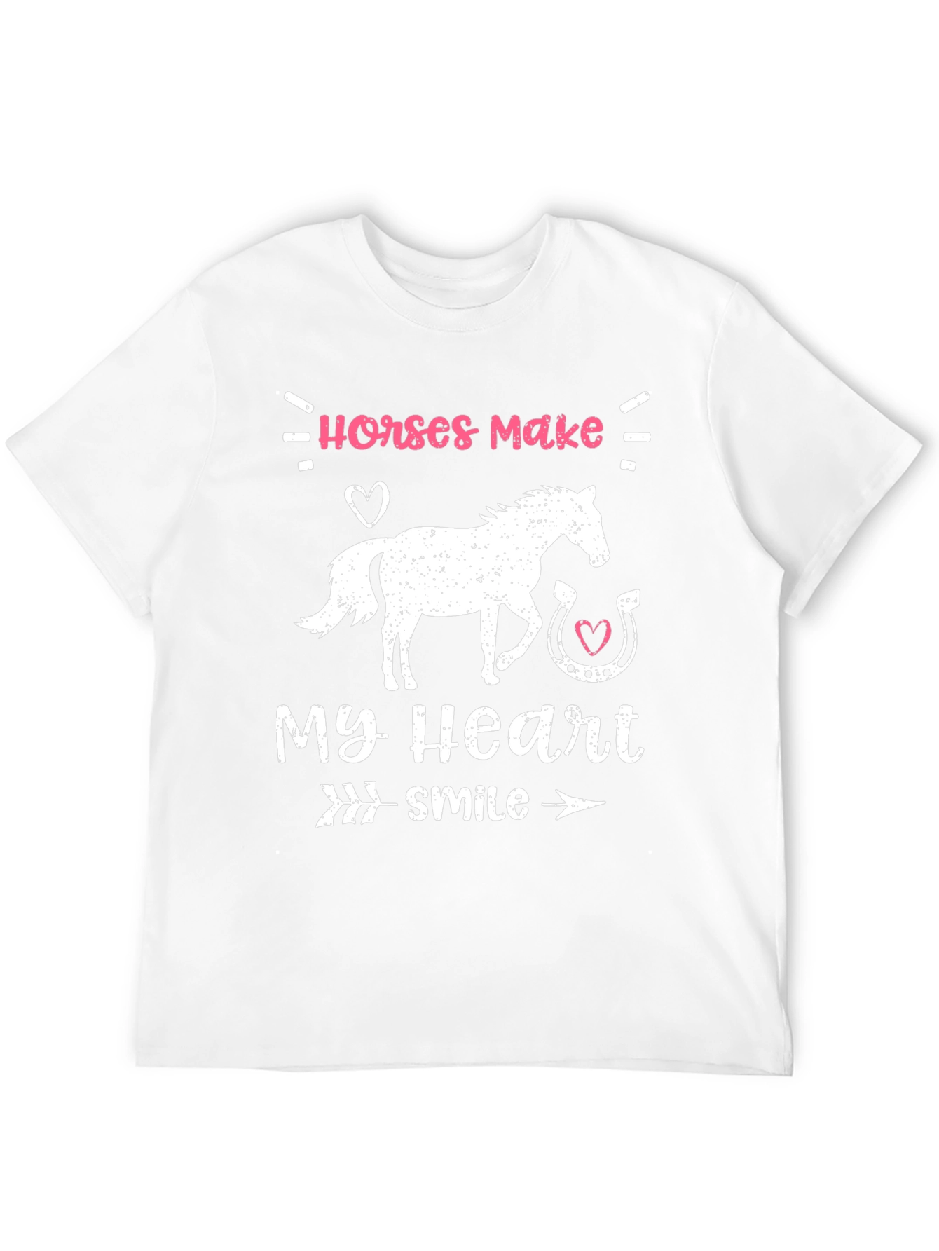 Horses Make My Heart Smile Graphic T-Shirt