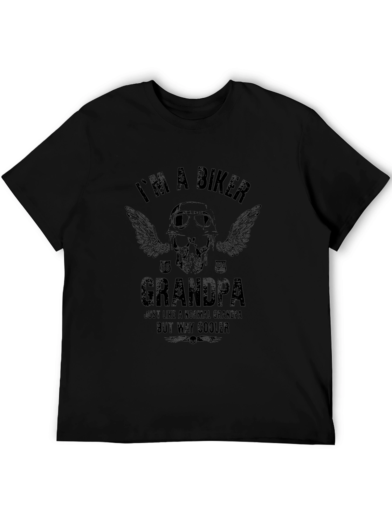 Biker Grandpa Graphic T-Shirt