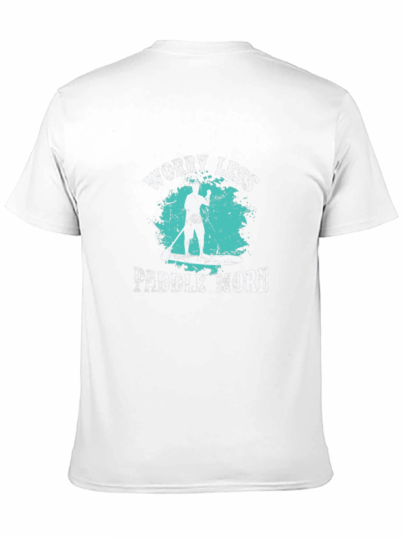 Worry Less Paddle More Black T-Shirt