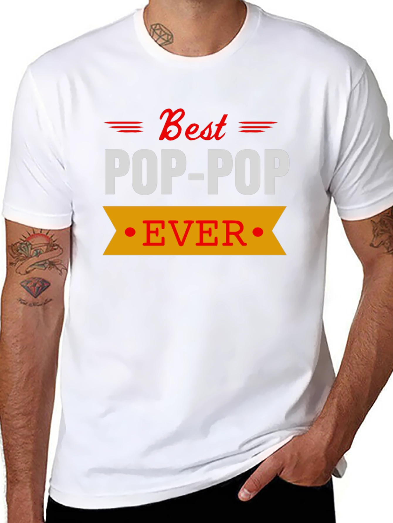 Best Pop-Pop Ever T-Shirt - Black
