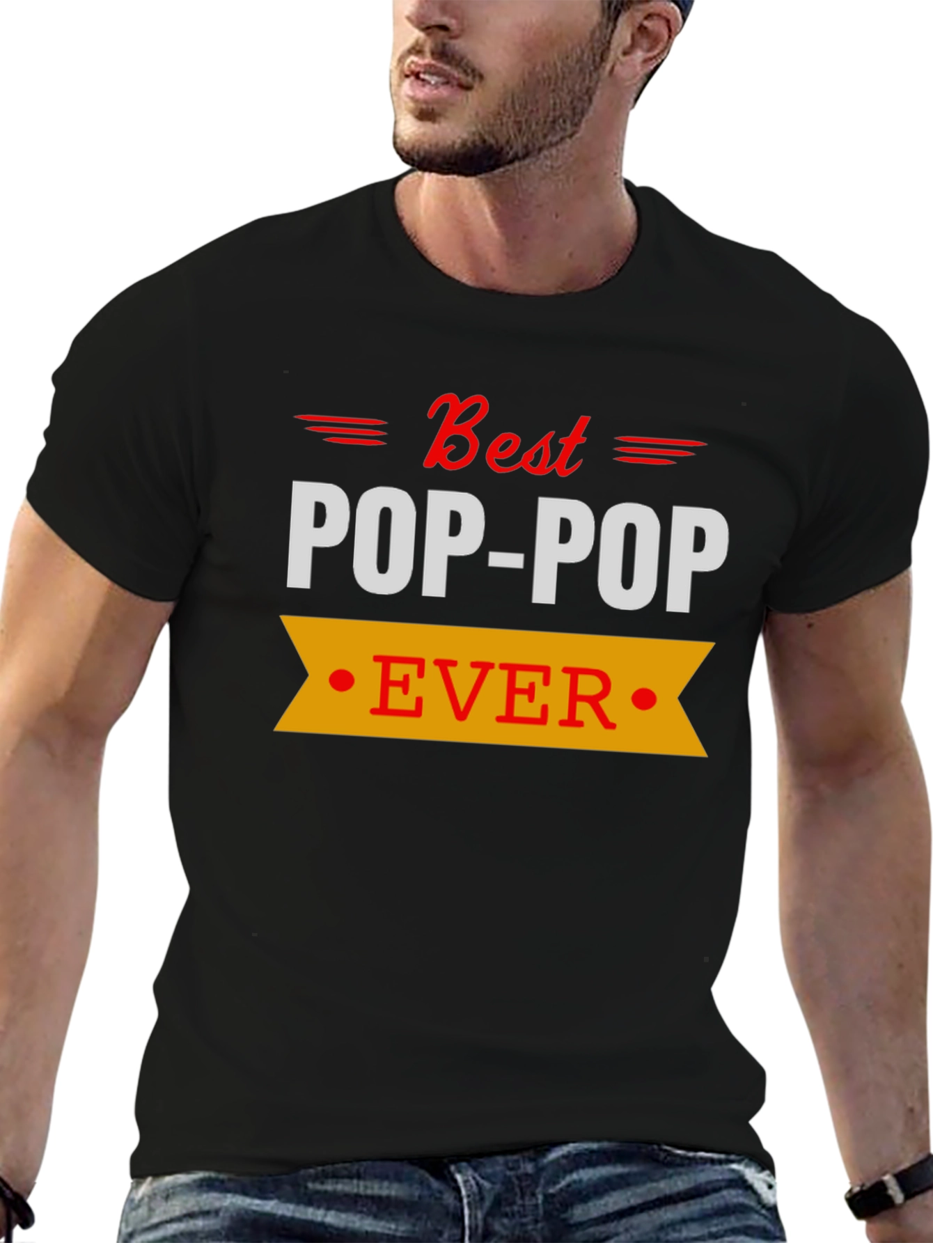 Best Pop-Pop Ever T-Shirt - Black
