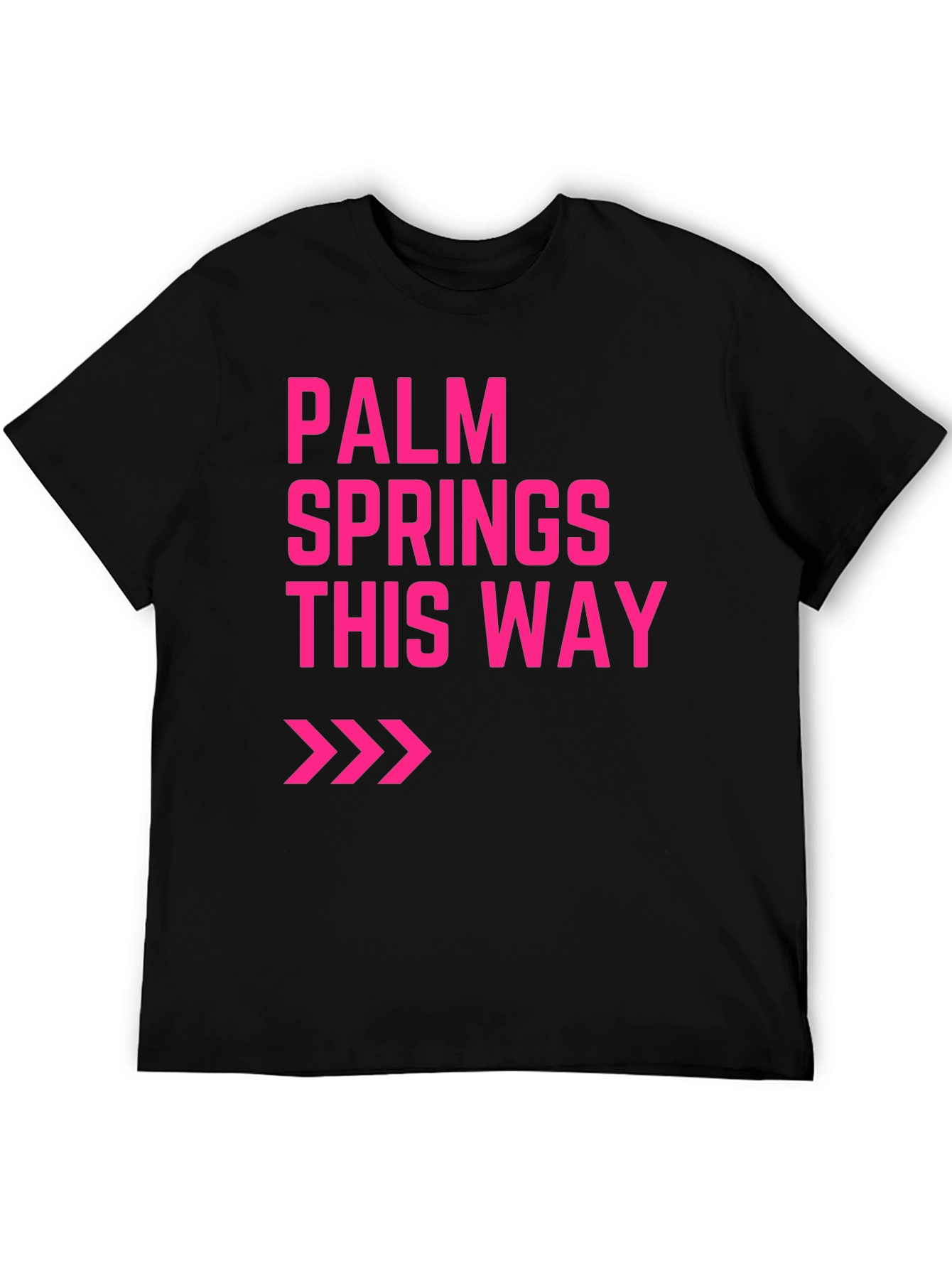 Palm Springs This Way Graphic Tee - Black