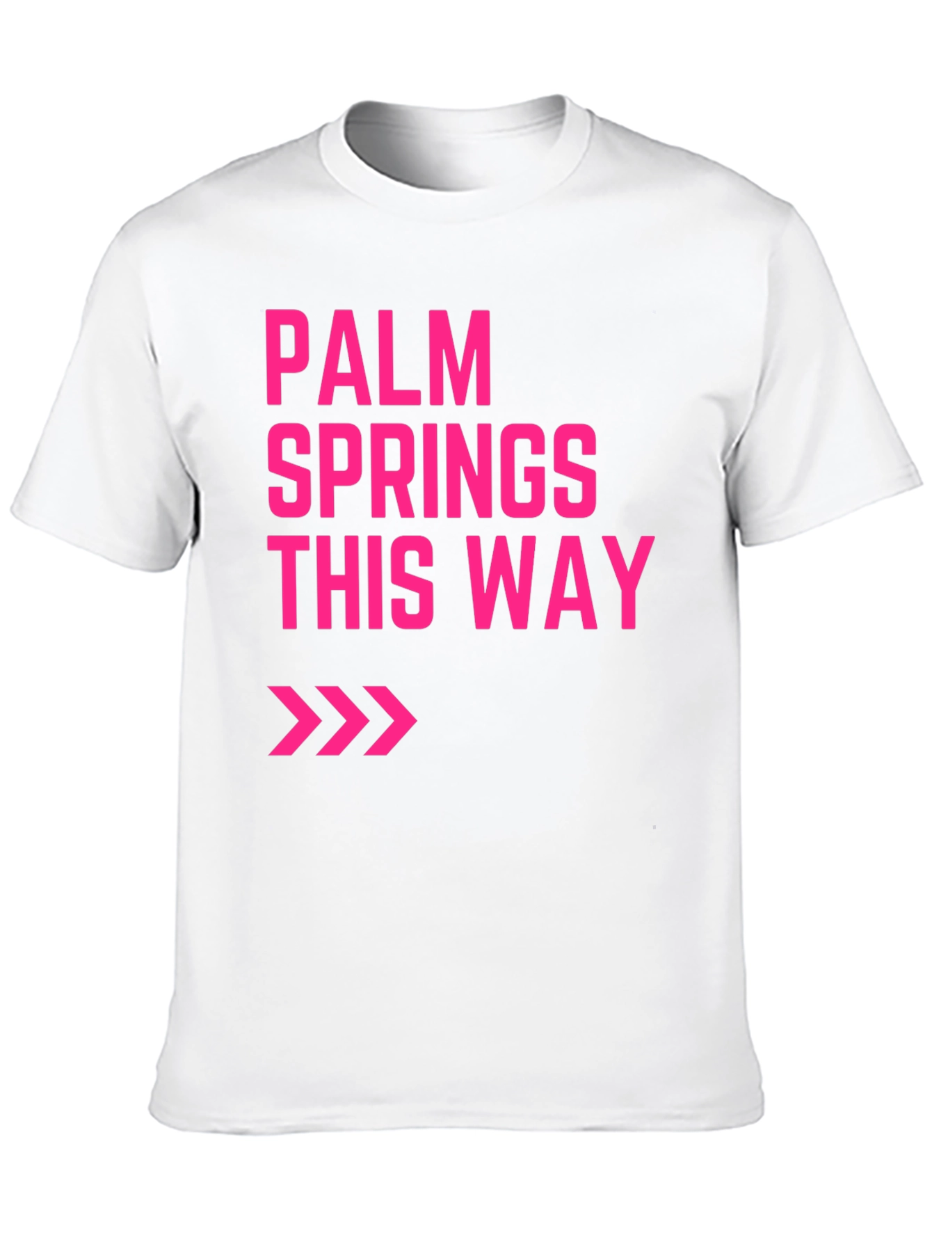 Palm Springs This Way Graphic Tee - Black