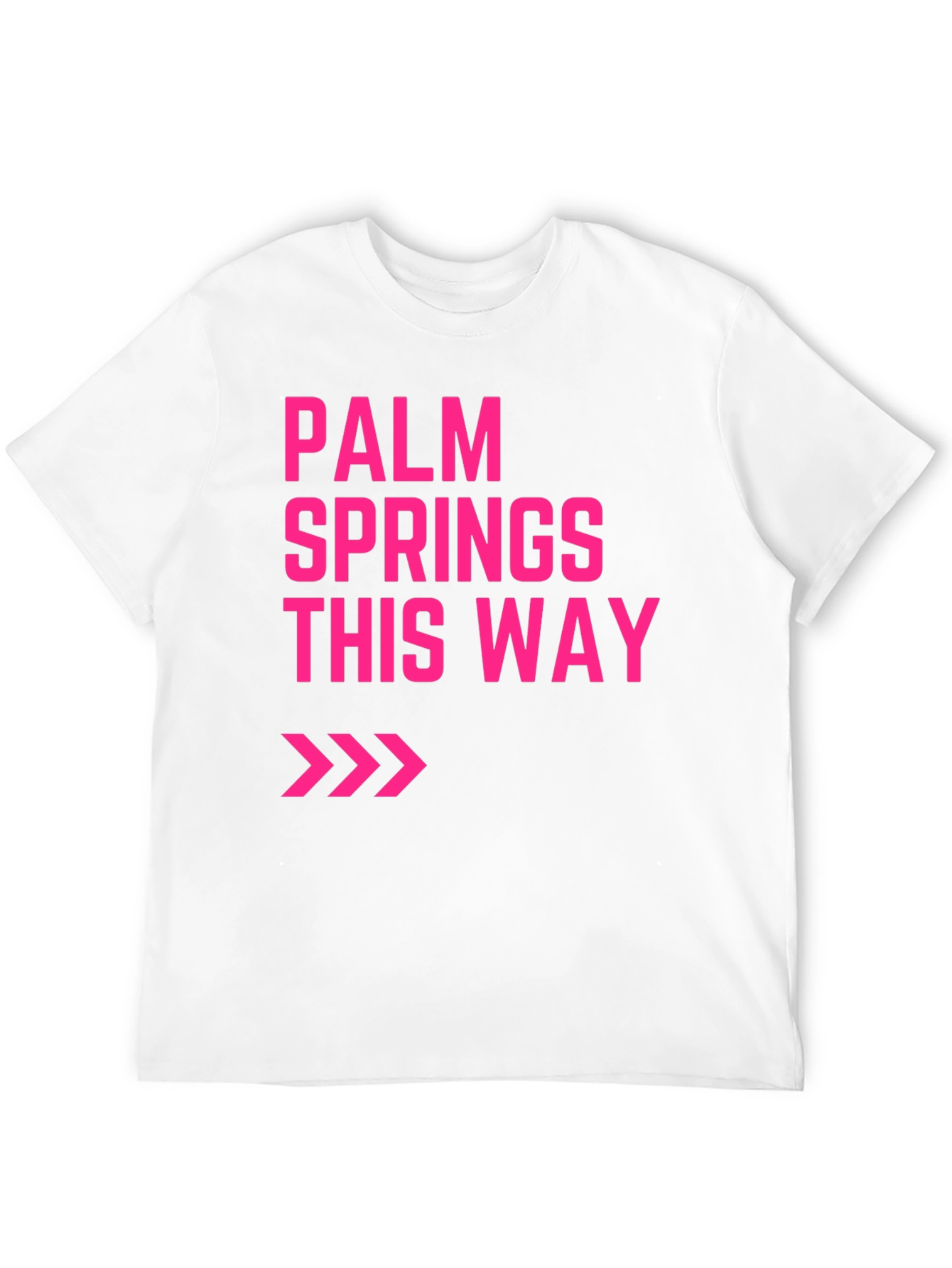 Palm Springs This Way Graphic Tee - Black