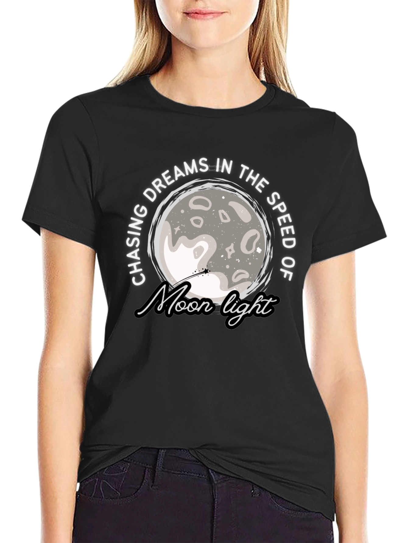 Chasing Dreams Moon Light Graphic T-Shirt