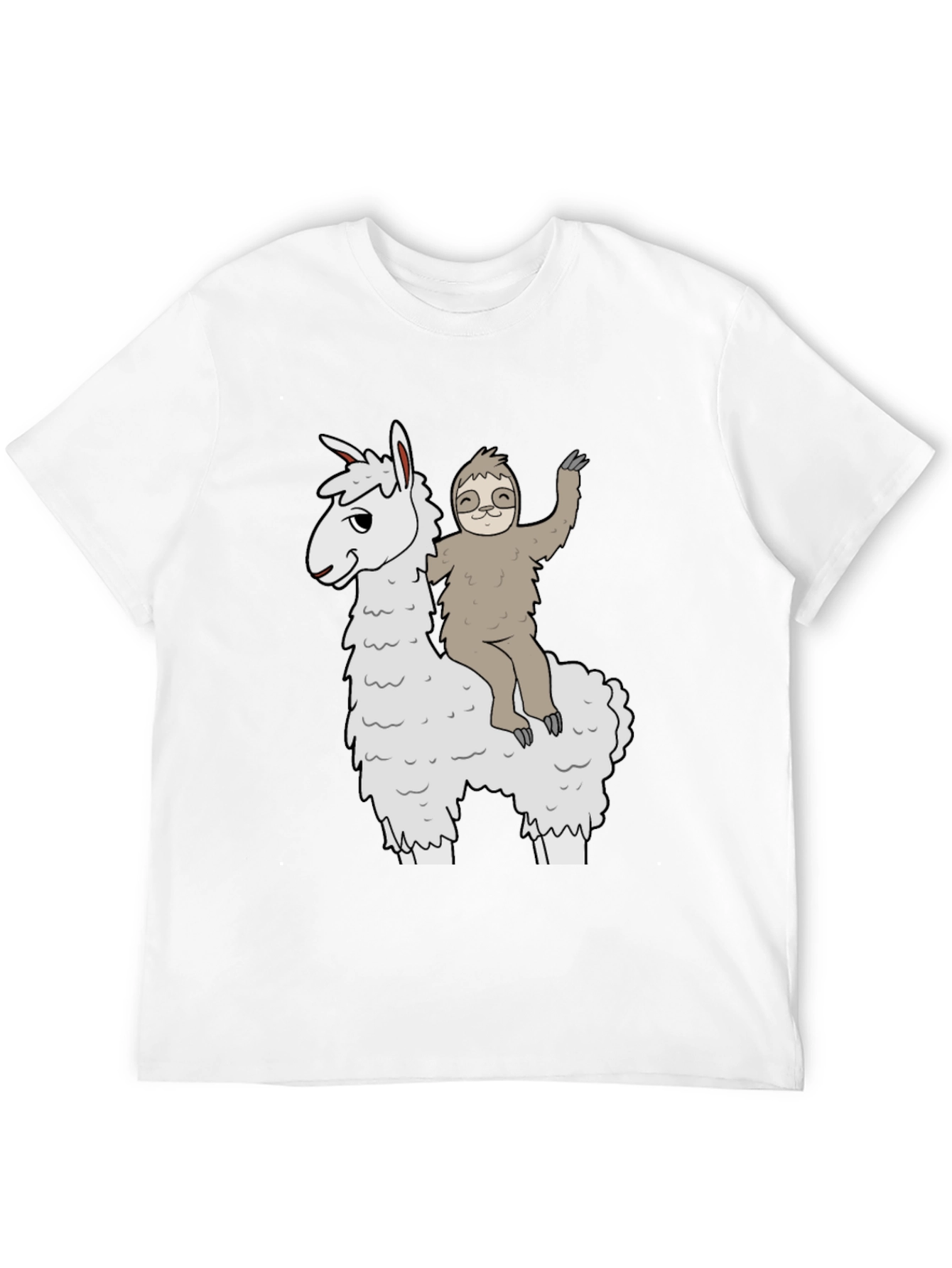Llama & Sloth T-Shirt - Fun Graphic Tee
