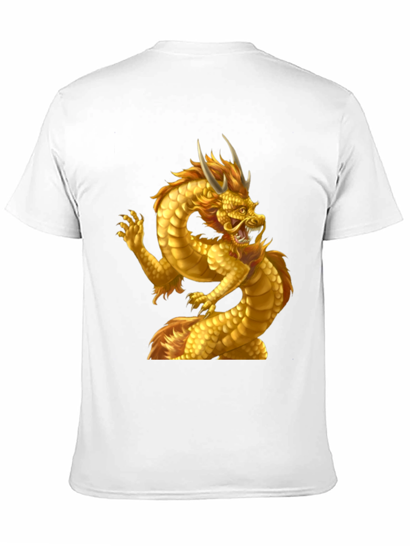 Golden Dragon Graphic Tee - Mens Black T-Shirt