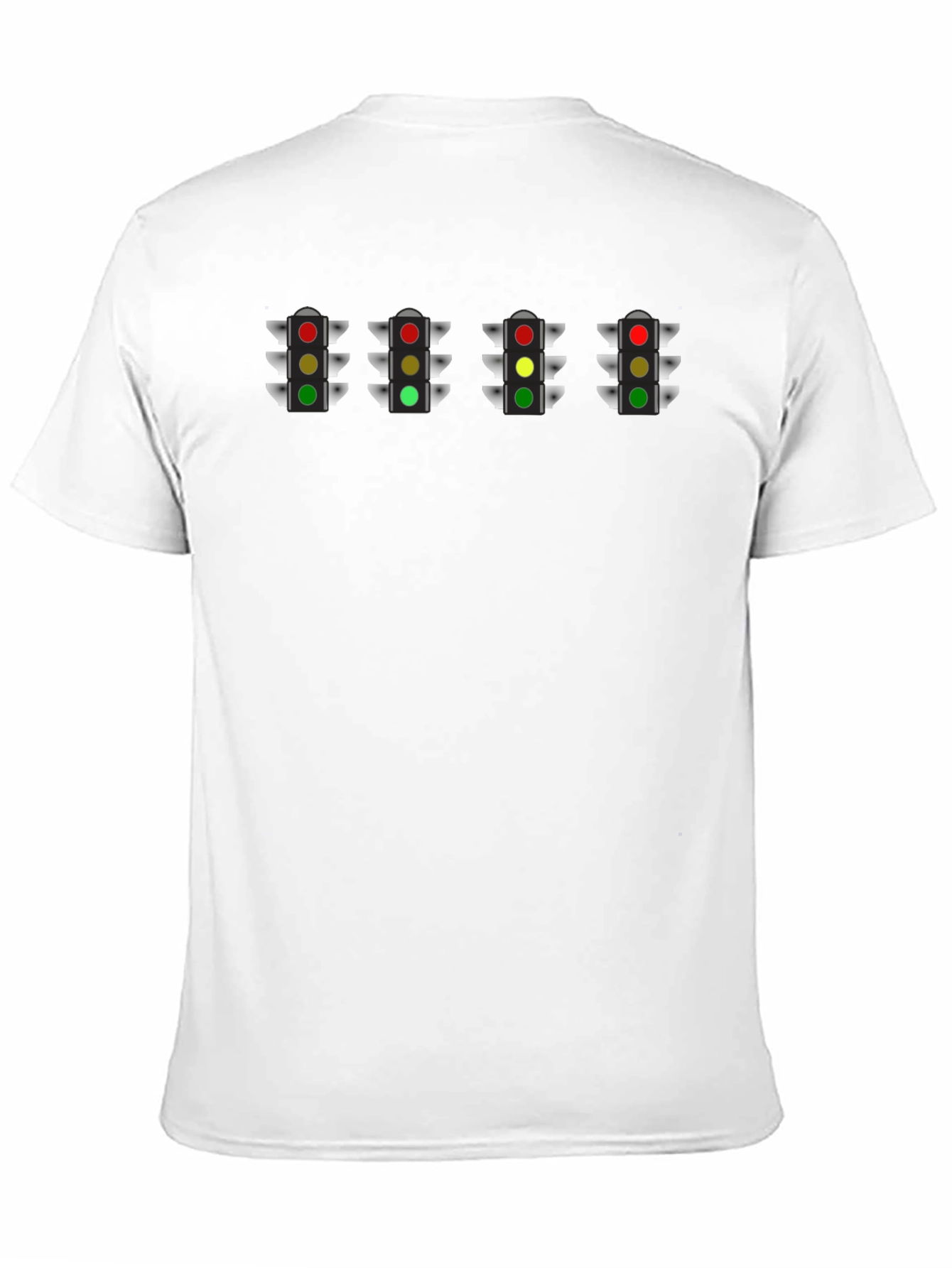 Traffic Light T-Shirt - Black Cotton Tee