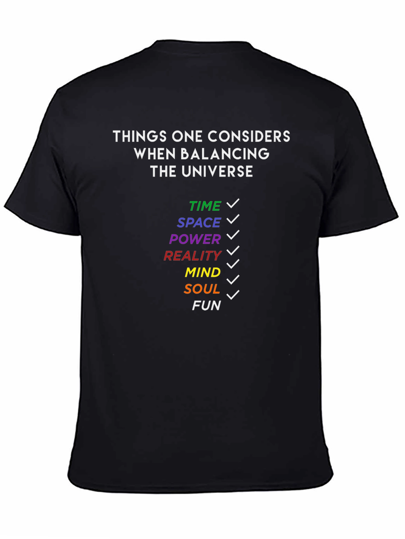 Balancing Universe T-Shirt - Fun Geeky Tee