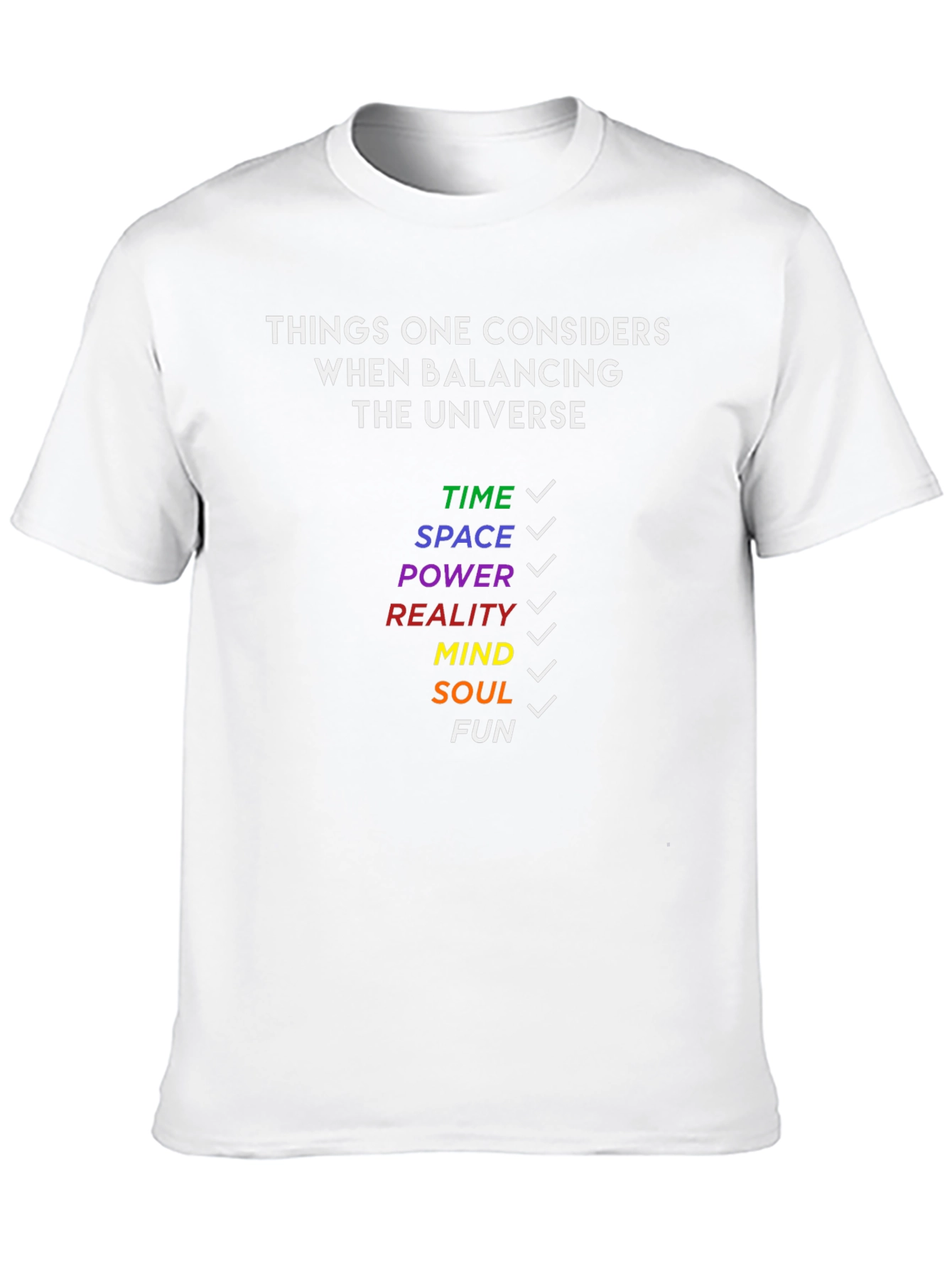 Balancing Universe T-Shirt - Fun Geeky Tee