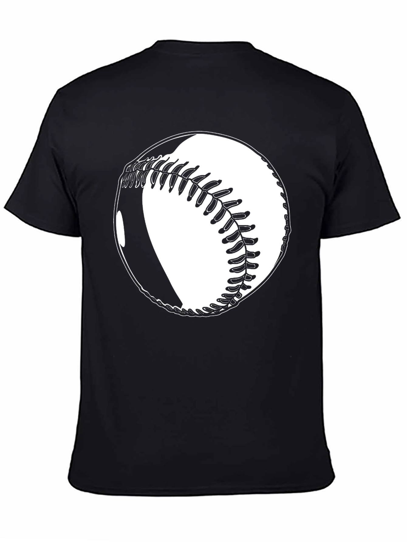 Baseball Graphic T-Shirt - Classic Black Tee