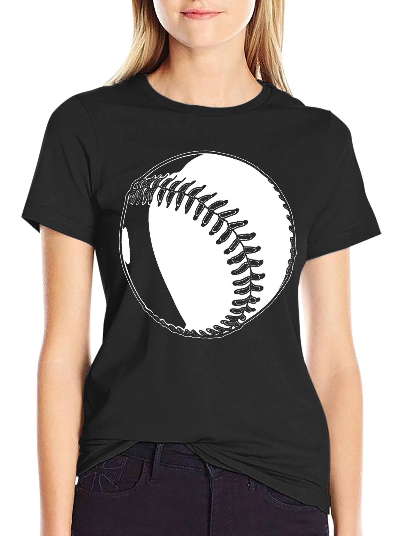 Baseball Graphic T-Shirt - Classic Black Tee