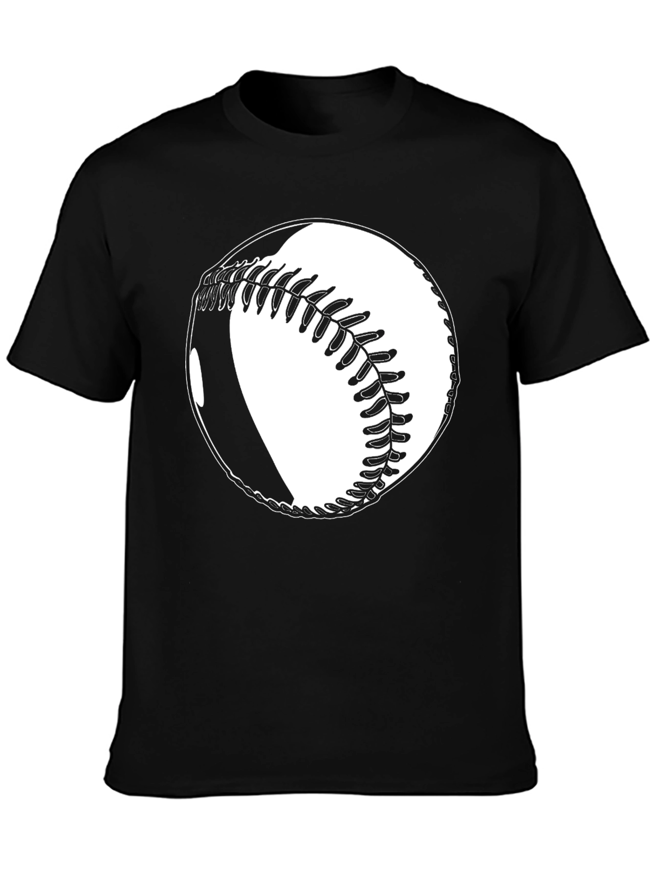 Baseball Graphic T-Shirt - Classic Black Tee