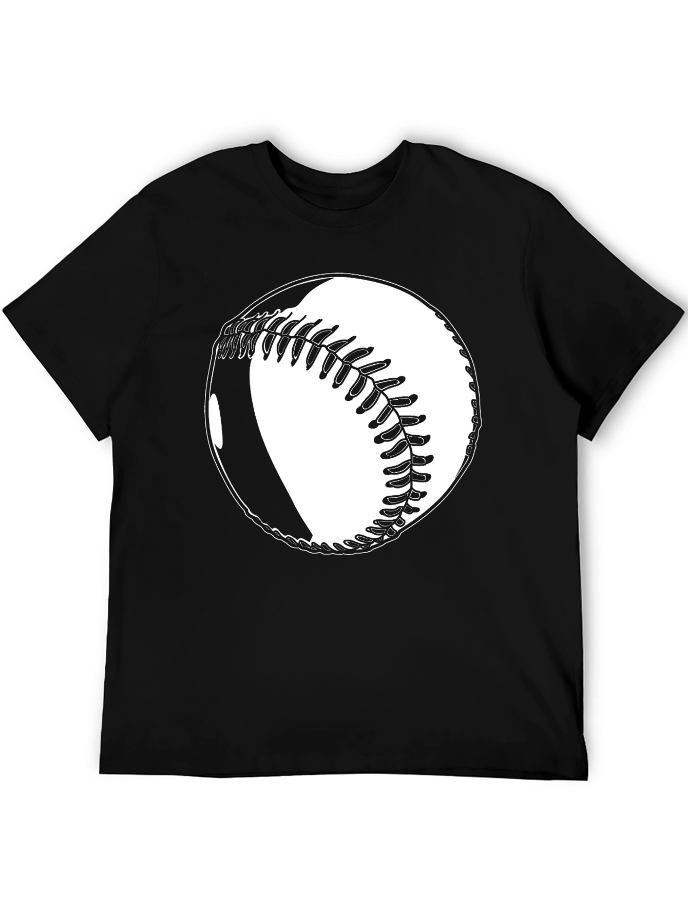 Baseball Graphic T-Shirt - Classic Black Tee