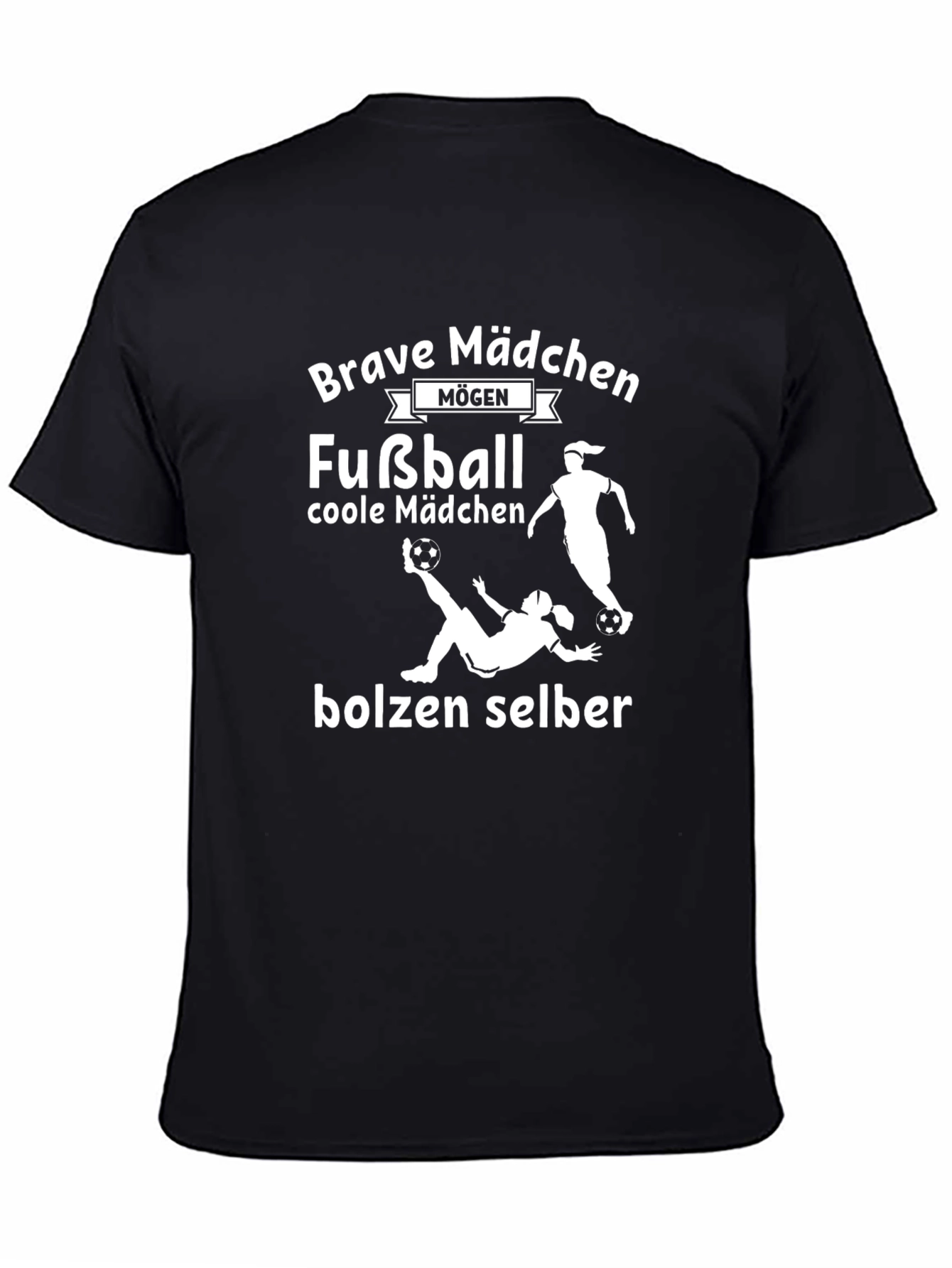 Brave Mädchen Fußball T-Shirt