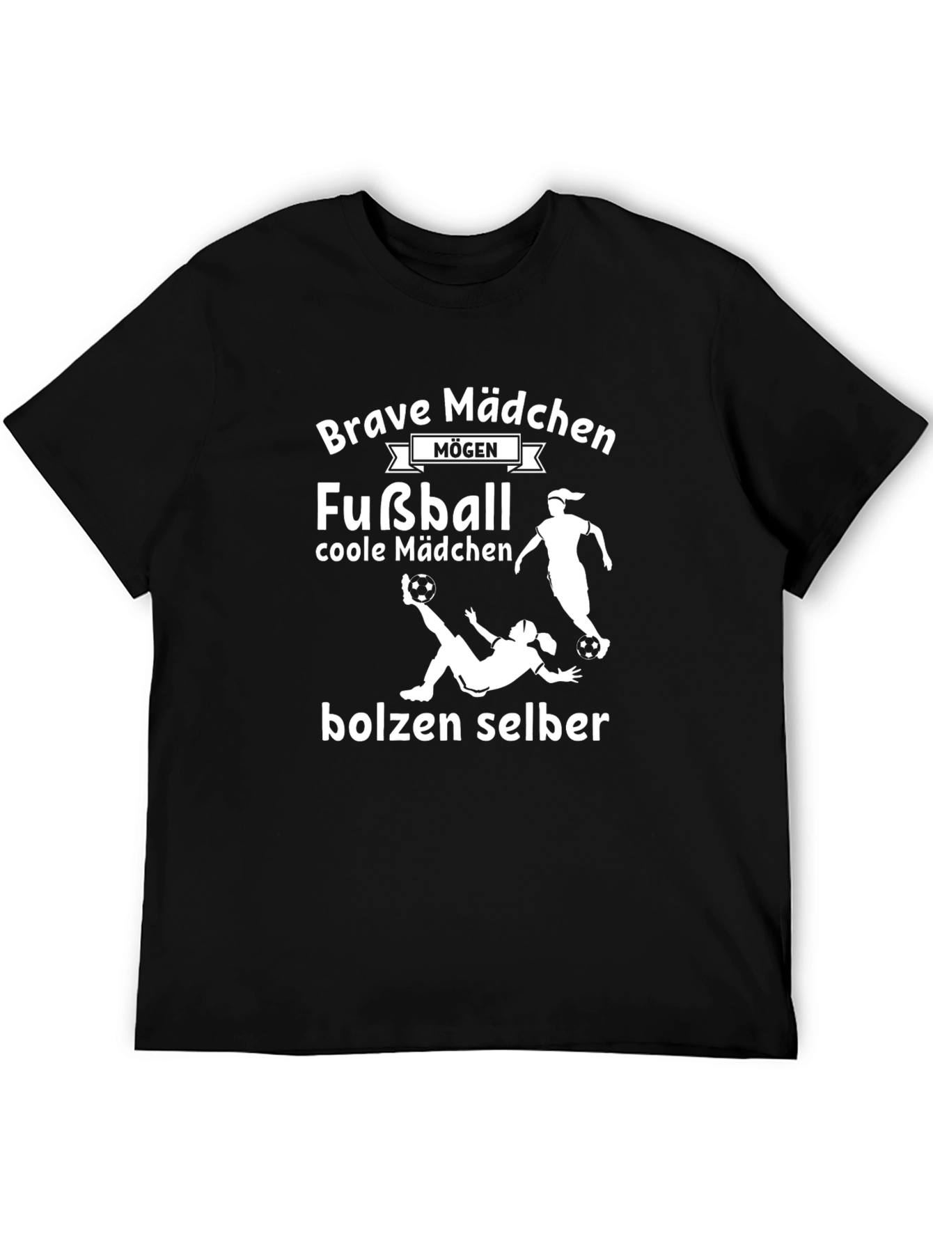 Brave Mädchen Fußball T-Shirt
